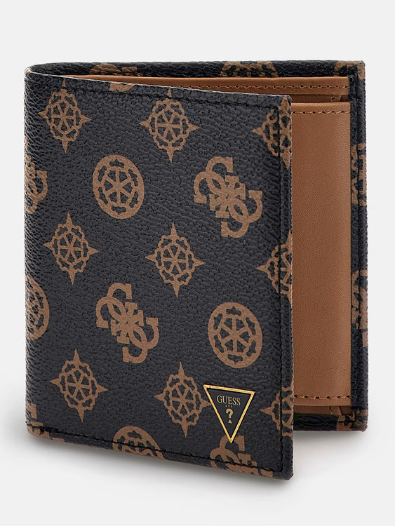 GUESS – Peony peněženka, Hnědá barva