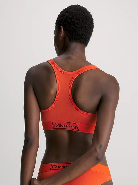 Módní Modern Cotton podprsenka, Oranžová barva, 2023