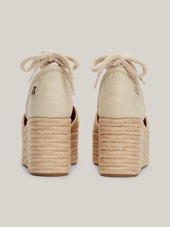 Luxusní Closed Toe Linen espadrilky, Béžová barva, 37, 38, 39