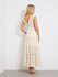 Módní Lace Long Clio šaty, Béžová barva, 2024