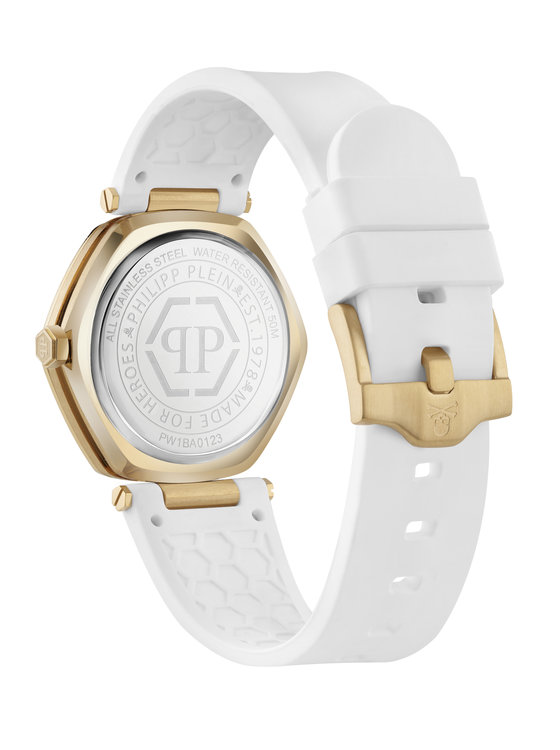 THE HEXAGON hodinky – Philipp Plein, Bílá, Zlatá barva Ženy