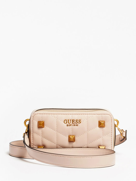 Guess – Brera triple crossbody, Růžová barva