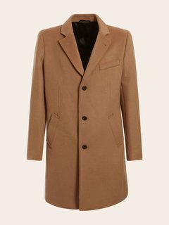 Luxusní Single kabát, Hnědá barva, XL