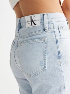 Luxusní Mom jeany, Modrá barva, 28/NI