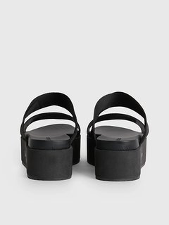 Luxusní Flatform pantofle, Černá barva, 37, 38, 39