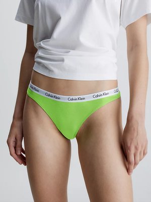 Carousel tanga – Calvin Klein Underwear, Zelená barva Ženy