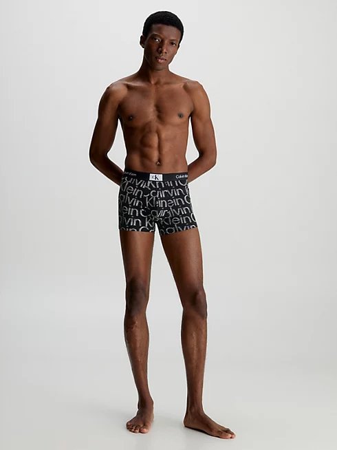 CK 96 Cotton boxery Černá barva Muži