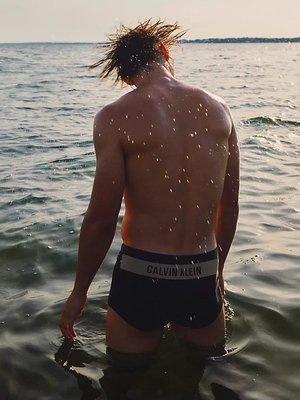 Intense Power plavky – Calvin Klein Swimwear, Černá barva Muži