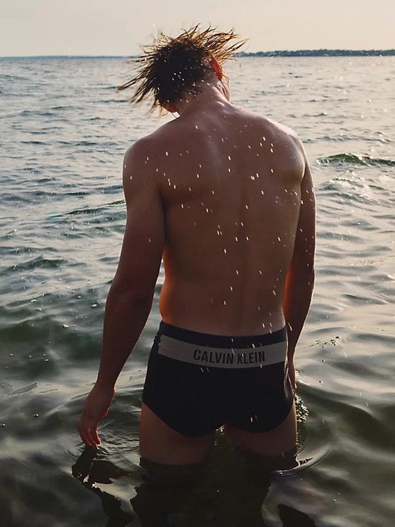 Intense Power plavky – Calvin Klein Swimwear, Černá barva Muži