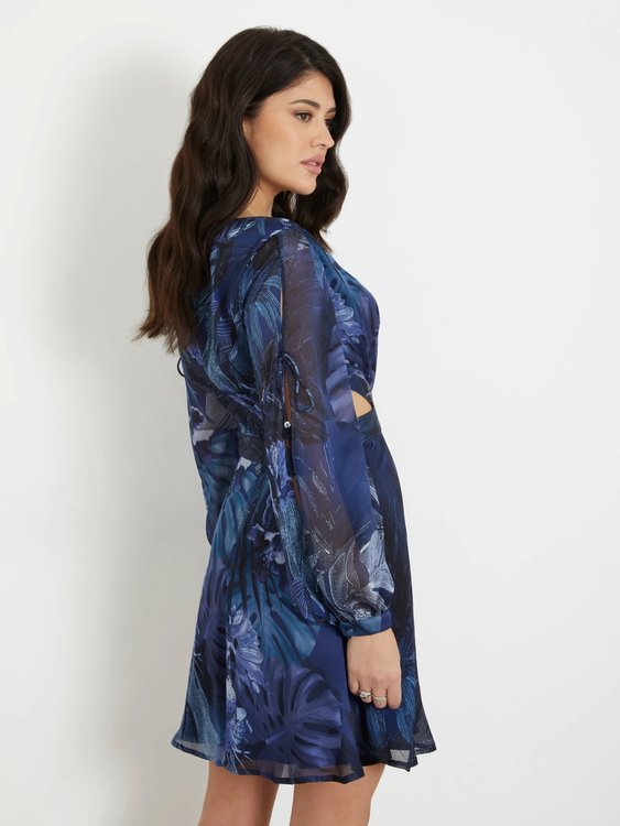 Farrah šaty 2v1 Modrá barva Ženy