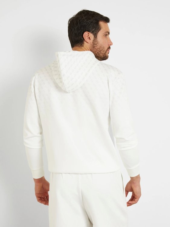 Módní Jessen mikina s kapucí, Bílá barva, 2024