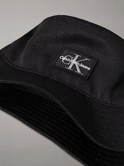 Módní Mono Logo Patch klobouk, Černá barva, 2024