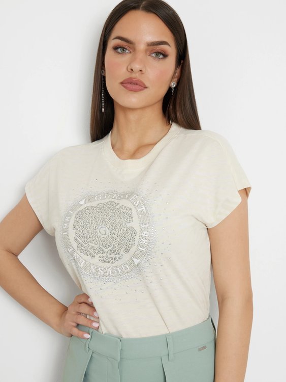 Luxusní Zebra triko, Béžová barva, XS, S, L