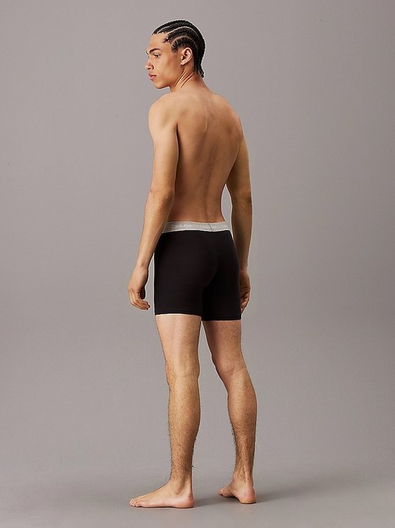 Módní Cotton Stretch boxery 3ks, Černá barva, 2024