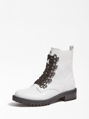 Guess – Hinlee boots, Bílá, Černá barva