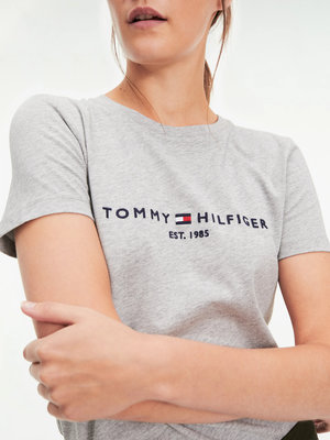 Tommy Hilfiger – TH Logo Essential triko, Šedá barva