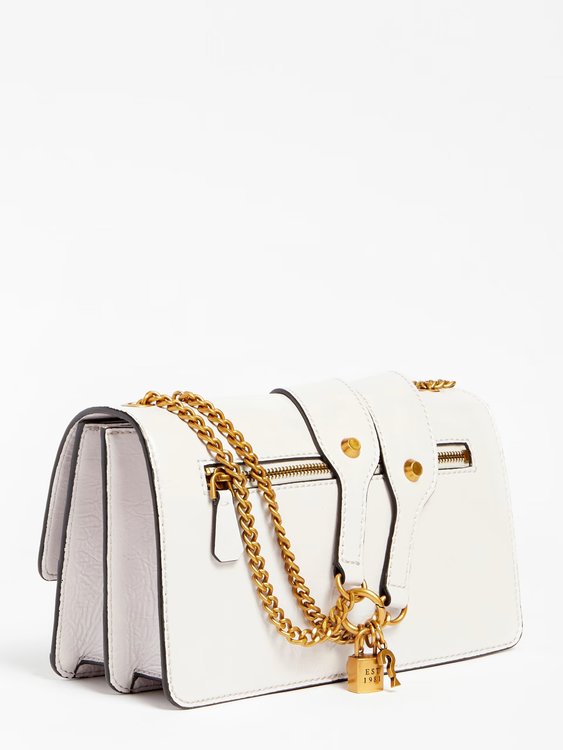 Amantea crossbody – GUESS, Bílá, Krémová barva Ženy