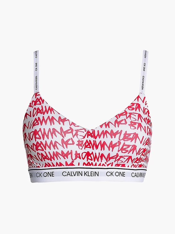 Calvin Klein Underwear – CK One braletka, Bílá, Červená barva