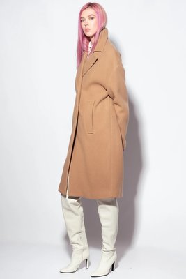 Inning kabát – Pinko, Hnědá barva Ženy