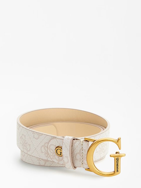 GUESS – Ginevra pásek, Bílá barva