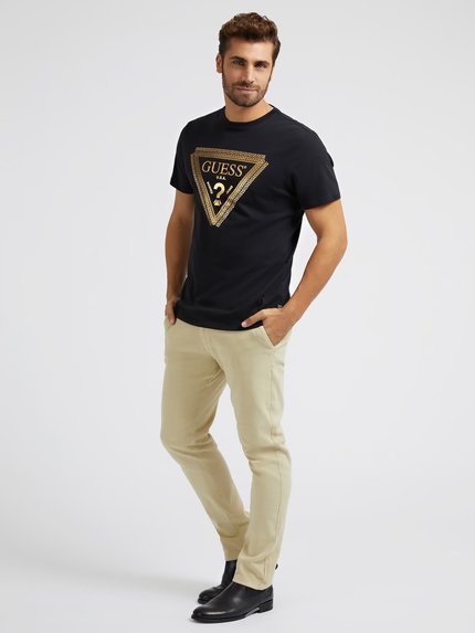 Módní Chain triko, Černá barva, 2023