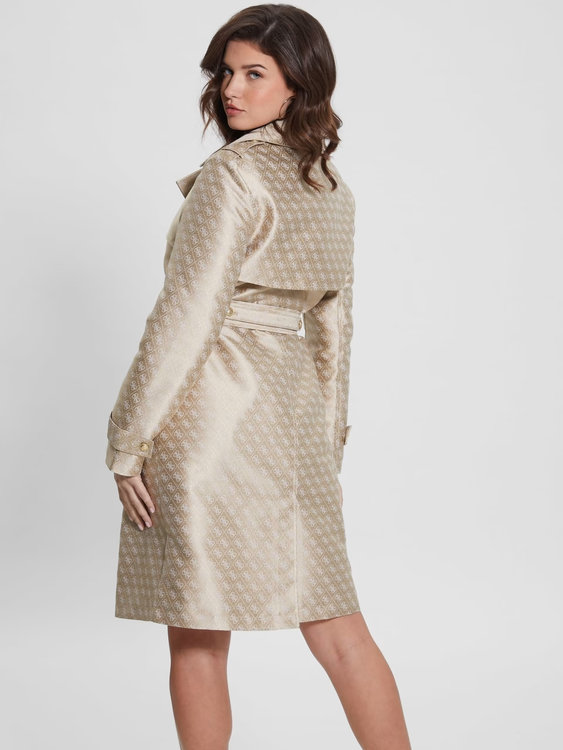 Luxusní Diletta kabát, Béžová barva, XS, S, M, L