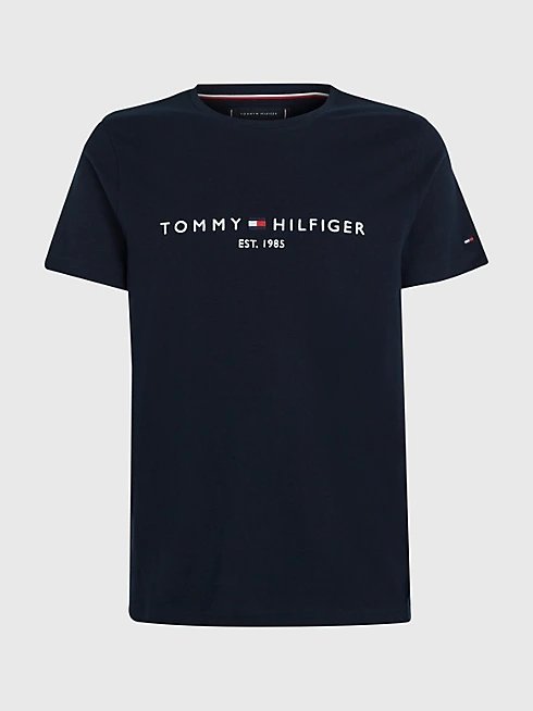 Core Tommy Logo triko Navy barva Muži