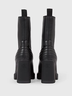 Luxusní Platform Chelsea kotníková obuv, Černá barva, 36, 37, 38, 39