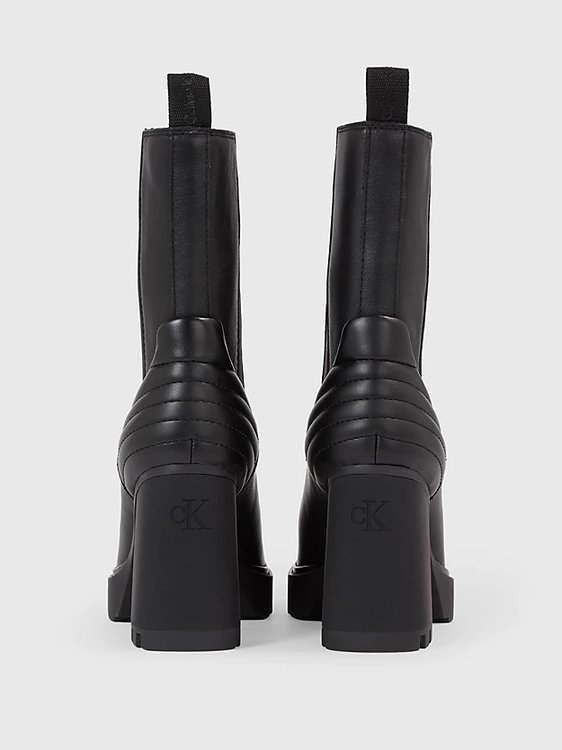 Luxusní Platform Chelsea kotníková obuv, Černá barva, 36, 37, 38, 39