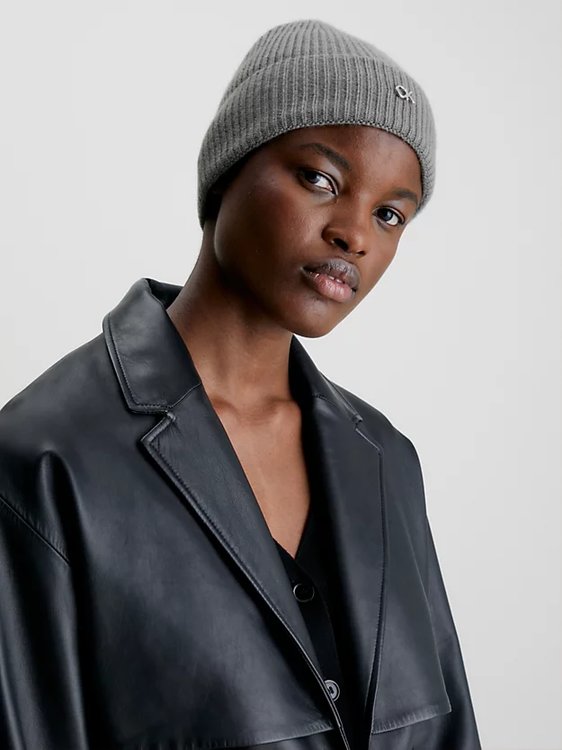 Módní Re-Lock Beanie čepice, Šedá barva, 2023