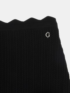 Pointelle Anjela sukně Černá barva Ženy