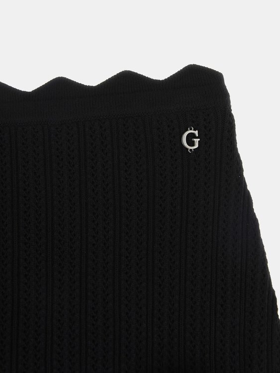 Pointelle Anjela sukně Černá barva Ženy