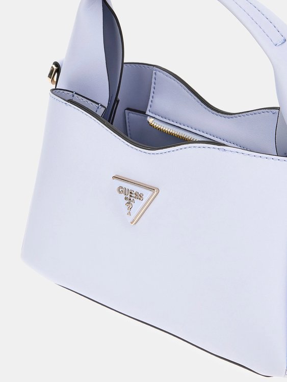 Módní Iwona Top Zip crossbody, Modrá barva, 2024