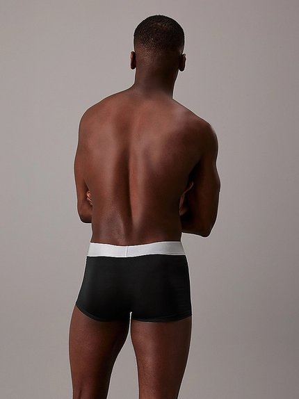 Módní CK Steel Micro boxery 3ks, Černá, Modrá barva, 2024