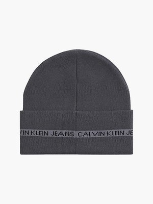 Monogram beanie – Calvin Klein Jeans, Šedá barva Muži