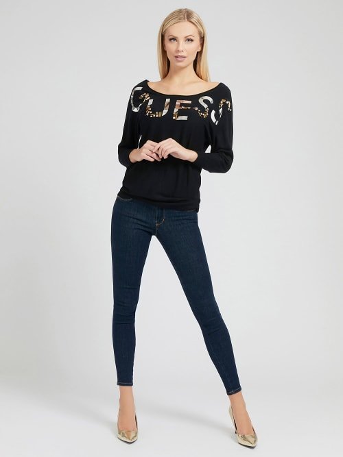 Push Up jeans – Guess, Modrá barva Ženy