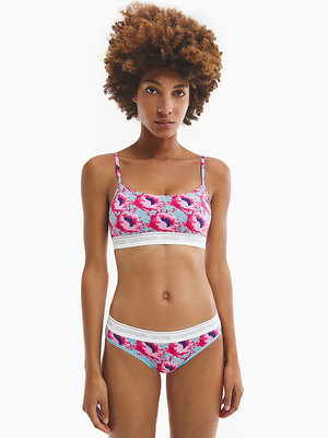 CK One bralette Červená, Růžová, Tyrkysová barva Ženy