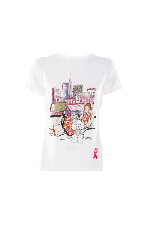 Módní Daria triko, Bílá barva, 2022