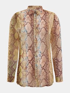 Luxusní Clouis košile, Béžová, Hnědá barva, XS, S, L