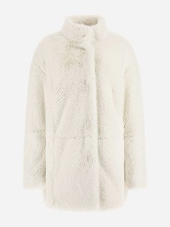 Luxusní Michelina kožich, Bílá, Krémová barva, XS, S, M