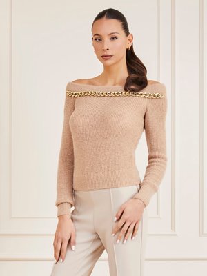 Marciano – Nuvola Chain svetr, Béžová barva