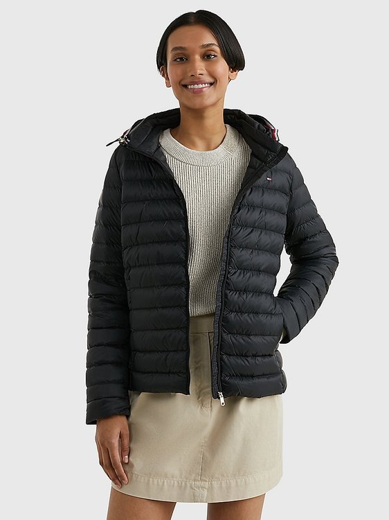 Tommy Hilfiger – Heritage Down bunda, Černá barva