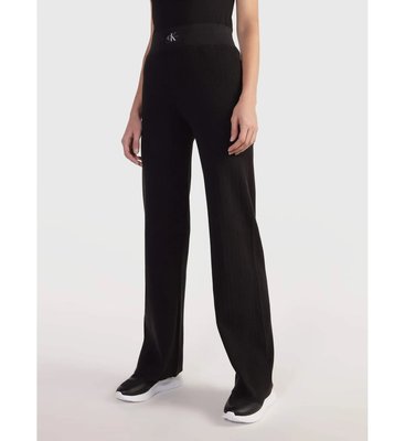 Variegated kalhoty – Calvin Klein Jeans, Černá barva Ženy