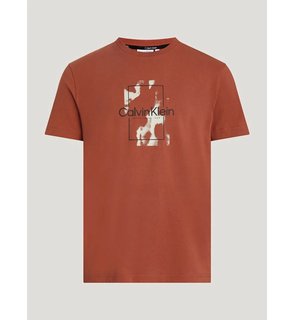 Camo Logo triko Oranžová barva Muži