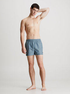 Black Jacquard plavky Modrá, Šedá barva Muži