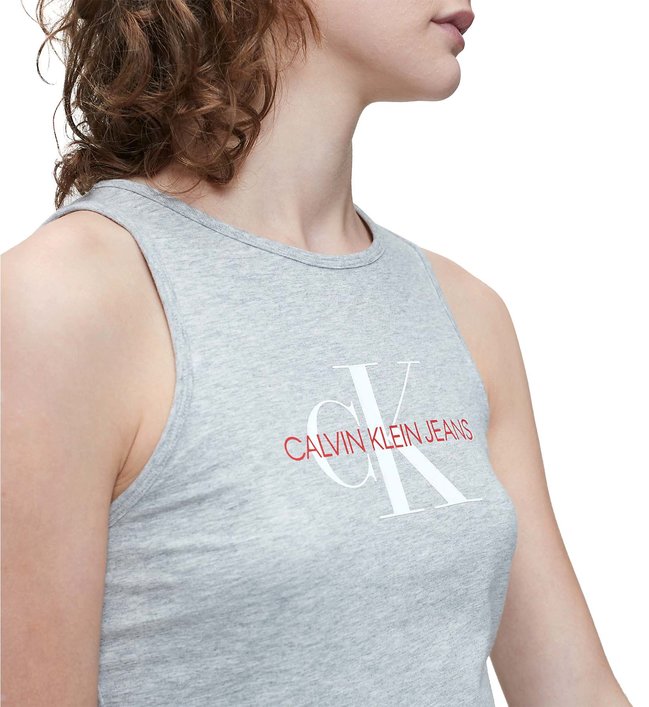 Módní Triko Monogram, Šedá barva, 2020