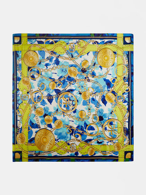 Guess – Alby šátek, Modrá, Žlutá barva