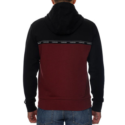 Módní Logo stripe mikina, Bordó, Černá barva, 2021