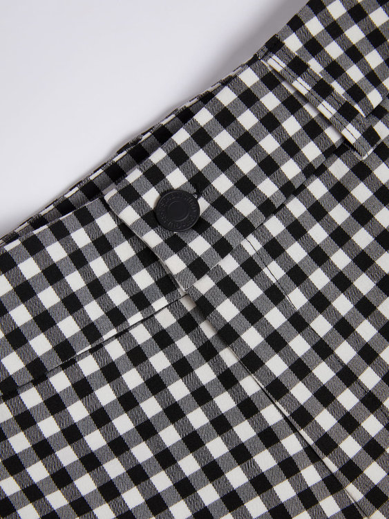 Módní Zoe kalhoty, Bílá, Černá barva, 2022 2