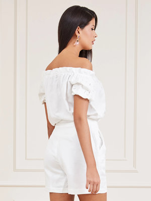 Luxusní Paradiso top, Krémová barva, XS, S, M